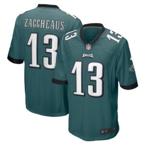 Olamide Zaccheaus Philadelphia Eagles Nike Men's Game Jersey - Midnight Green- 49Native