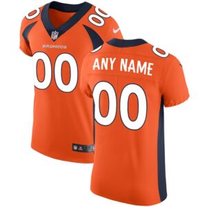 Denver Broncos Nike Vapor Untouchable Custom Elite Jersey - Orange- 49Native