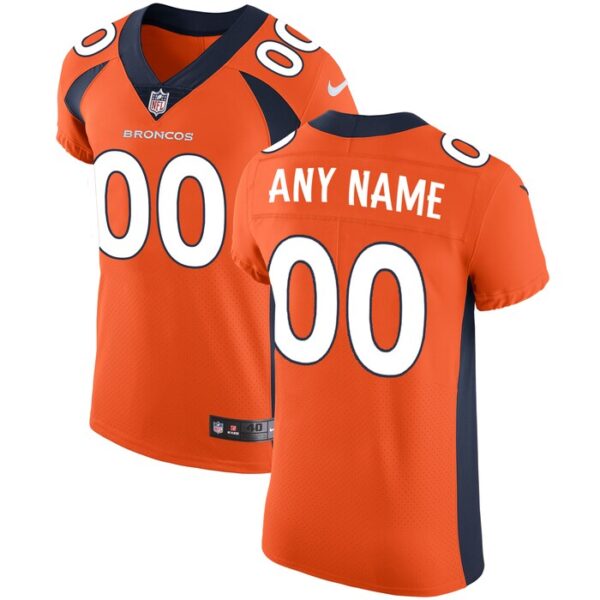 Denver Broncos Nike Vapor Untouchable Custom Elite Jersey - Orange- 49Native