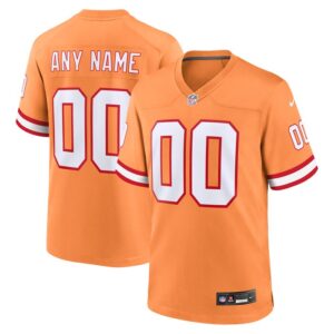 Tampa Bay Buccaneers Nike Custom Throwback Game Jersey - Orange- 49Native
