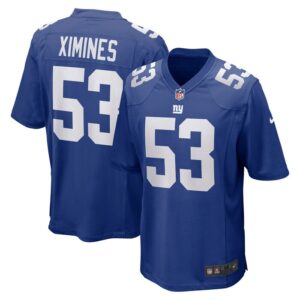 Oshane Ximines New York Giants Nike Game Jersey - Royal- 49Native