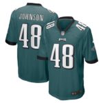 Patrick Johnson Philadelphia Eagles Nike Game Player Jersey - Midnight Green- 49Native