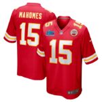 Patrick Mahomes Kansas City Chiefs Nike Super Bowl LVII (2022 Season) Patch Game Jersey - Red- 49Native