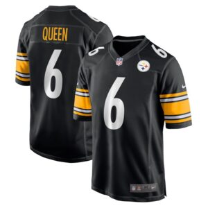 Patrick Queen Pittsburgh Steelers Nike Game Player Jersey - Black- 49Native