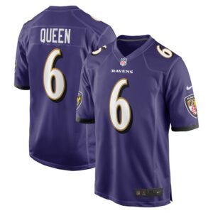 Patrick Queen Baltimore Ravens Nike Game Player Jersey - Purple- 49Native
