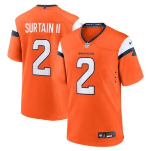 Patrick Surtain II Denver Broncos Nike Mile High Collection Game Jersey - Orange- 49Native