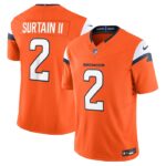 Patrick Surtain II Denver Broncos Nike Mile High Collection Vapor F.U.S.E. Limited Jersey - Orange- 49Native