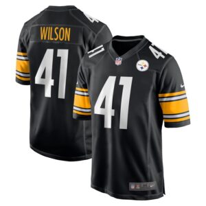 Payton Wilson Pittsburgh Steelers Nike 2024 NFL Draft Game Jersey - Black- 49Native