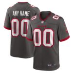 Tampa Bay Buccaneers Nike Alternate Custom Game Jersey - Pewter- 49Native