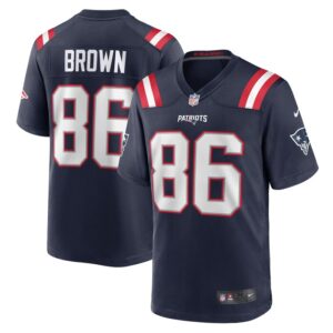 Pharaoh Brown New England Patriots Nike Team Game Jersey -  Navy- 49Native