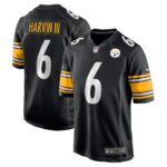 Pressley Harvin III Pittsburgh Steelers Nike Game Jersey - Black- 49Native