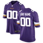Minnesota Vikings Nike Custom Game Jersey - Purple- 49Native