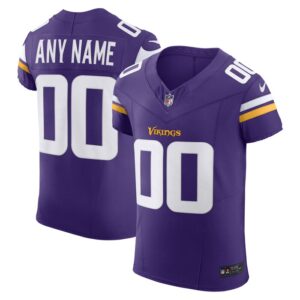 Minnesota Vikings Nike Vapor F.U.S.E. Elite Custom Jersey - Purple- 49Native