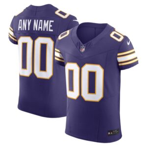 Minnesota Vikings Nike Vapor F.U.S.E. Elite Custom Jersey - Purple- 49Native