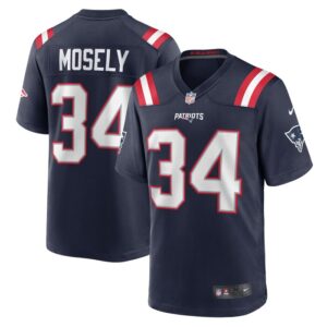 Quandre Mosely New England Patriots Nike Home Game Player Jersey - Navy- 49Native