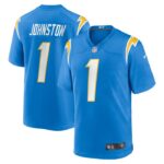 Quentin Johnston Los Angeles Chargers Nike 2023 NFL Draft First Round Pick Game Player Jersey - Powder Blue- 49Native