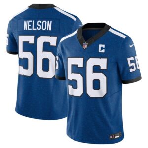 Quenton Nelson Indianapolis Colts Nike Vapor F.U.S.E. Limited Jersey - Blue- 49Native