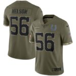 Quenton Nelson Indianapolis Colts Nike 2022 Salute To Service Limited Jersey - Olive- 49Native