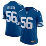 Men's Nike Quenton Nelson Royal Indianapolis Colts Alternate Vapor Limited Jersey- 49Native