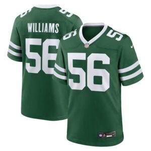 Quincy Williams New York Jets Nike  Game Player Jersey – Legacy Green- 49Native