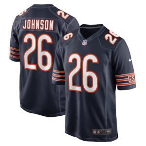 Quindell Johnson Chicago Bears Nike Team Game Jersey -  Navy- 49Native