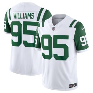 Quinnen Williams New York Jets Nike Classic Alternate Vapor F.U.S.E. Limited Jersey - White- 49Native