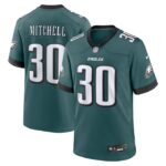Quinyon Mitchell Philadelphia Eagles Nike 2024 NFL Draft First Round Pick Player Game Jersey - Midnight Green- 49Native
