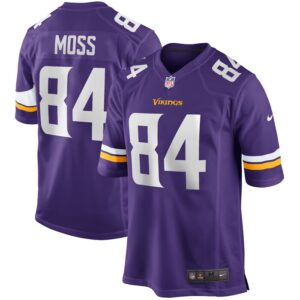 Randy Moss Minnesota Vikings Nike Game Retired Player Jersey - Purple- 49Native