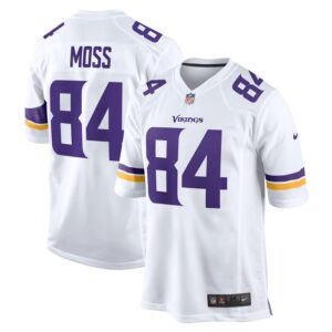 Randy Moss Minnesota Vikings Nike Retired Player Game Jersey - White- 49Native