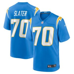 Rashawn Slater Los Angeles Chargers Nike 2021 NFL Draft First Round Pick Game Jersey - Powder Blue- 49Native