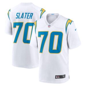 Rashawn Slater Los Angeles Chargers Nike Game Jersey - White- 49Native