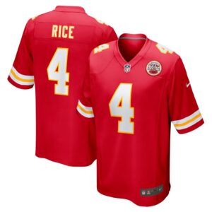 Rashee Rice Kansas City Chiefs Nike  Game Jersey -  Red- 49Native