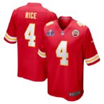 Rashee Rice Kansas City Chiefs Nike Super Bowl LVIII Game Jersey - Red- 49Native