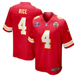 Rashee Rice Kansas City Chiefs Nike Super Bowl LVIII Game Jersey - Red- 49Native