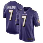 Rashod Bateman Baltimore Ravens Nike Game Player Jersey - Purple- 49Native