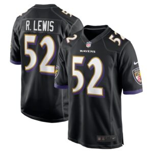 Ray Lewis Baltimore Ravens Nike Retired Player Jersey - Black- 49Native