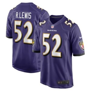Ray Lewis Baltimore Ravens Nike Retired Player Game Jersey - Purple- 49Native