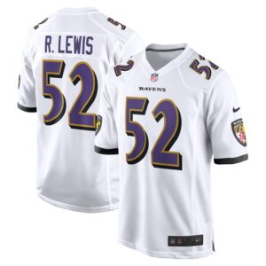 Ray Lewis Baltimore Ravens Nike Retired Player Game Jersey - White- 49Native
