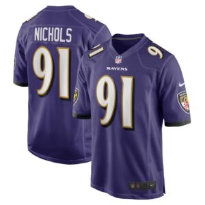 Rayshad Nichols Baltimore Ravens Nike Game Player Jersey - Purple- 49Native