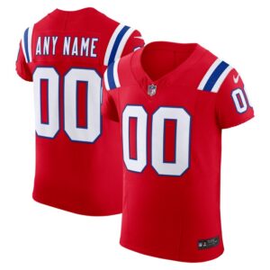 New England Patriots Nike Vapor F.U.S.E. Elite Custom Jersey - Red- 49Native