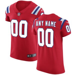 New England Patriots Nike Vapor Untouchable Custom Elite Jersey - Red- 49Native