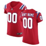 New England Patriots Nike Vapor Untouchable Custom Elite Jersey - Red- 49Native