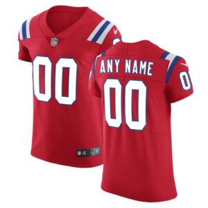 New England Patriots Nike Vapor Untouchable Custom Elite Jersey - Red- 49Native