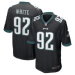 Reggie White Philadelphia Eagles Nike Retired Player Alternate Game Jersey - Black- 49Native
