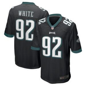 Reggie White Philadelphia Eagles Nike Retired Player Alternate Game Jersey - Black- 49Native