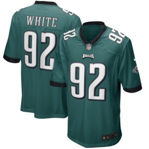 Reggie White Philadelphia Eagles Nike Game Retired Player Jersey - Midnight Green- 49Native