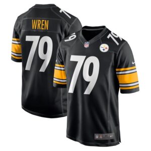 Renell Wren Pittsburgh Steelers Nike  Game Jersey -  Black- 49Native