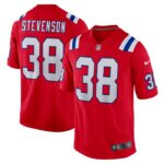 Rhamondre Stevenson New England Patriots Nike Alternate Game Player Jersey - Red- 49Native