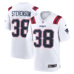Rhamondre Stevenson New England Patriots Nike Game Player Jersey - White- 49Native