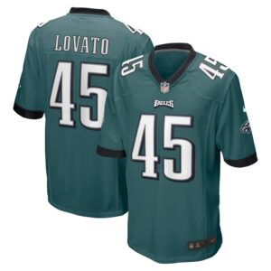 Rick Lovato Philadelphia Eagles Nike Game Jersey - Midnight Green- 49Native
